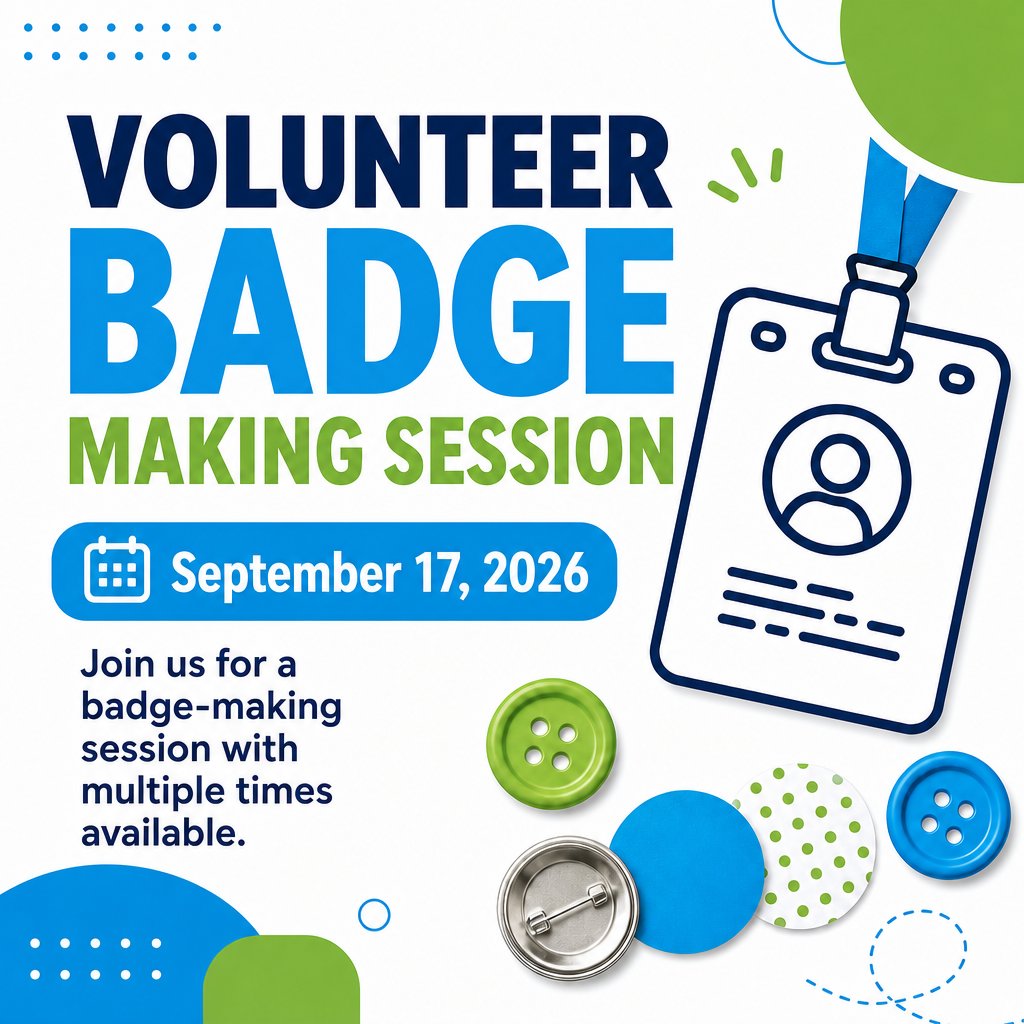 Volunteer Badge Making Session