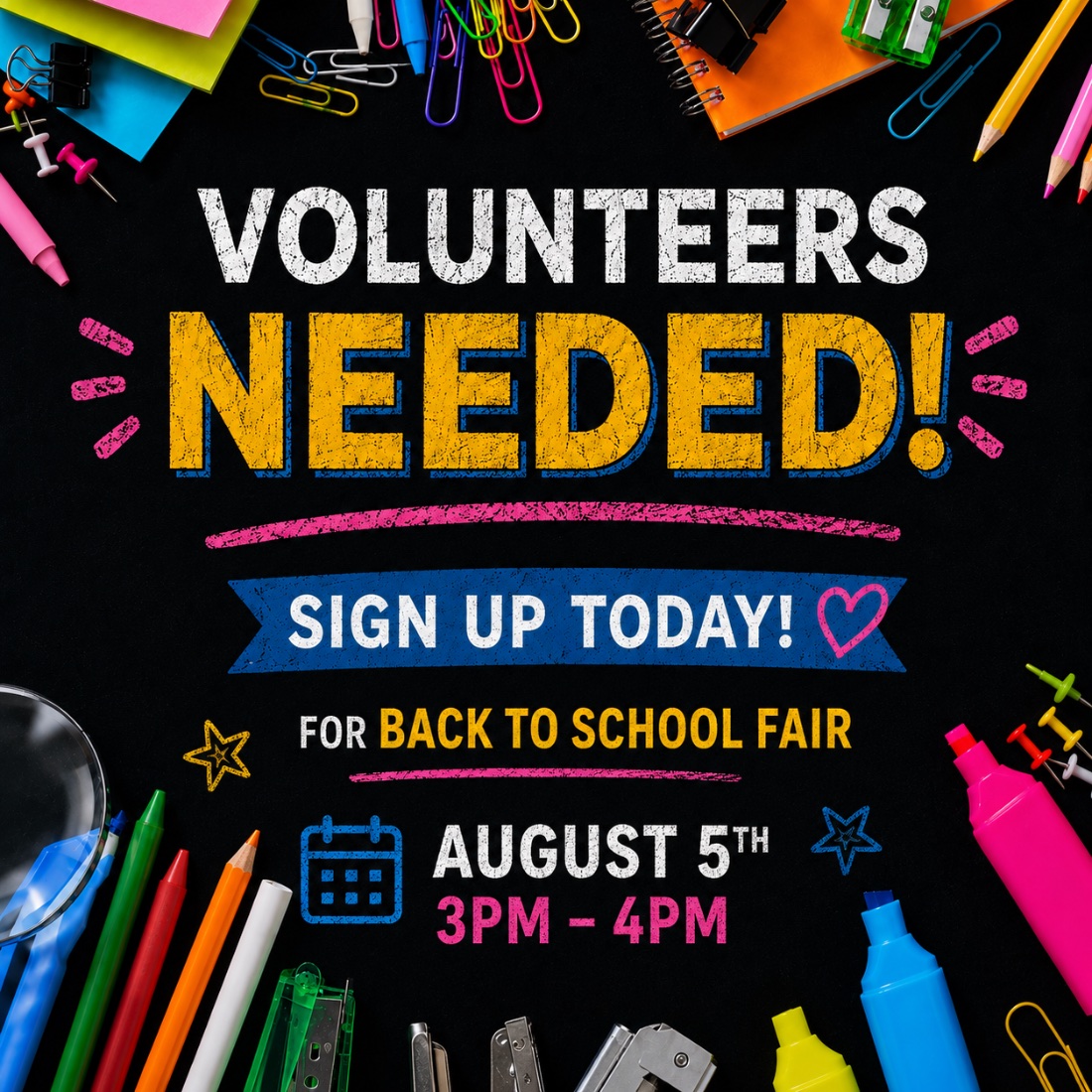 Save the Date Back to School Fair
