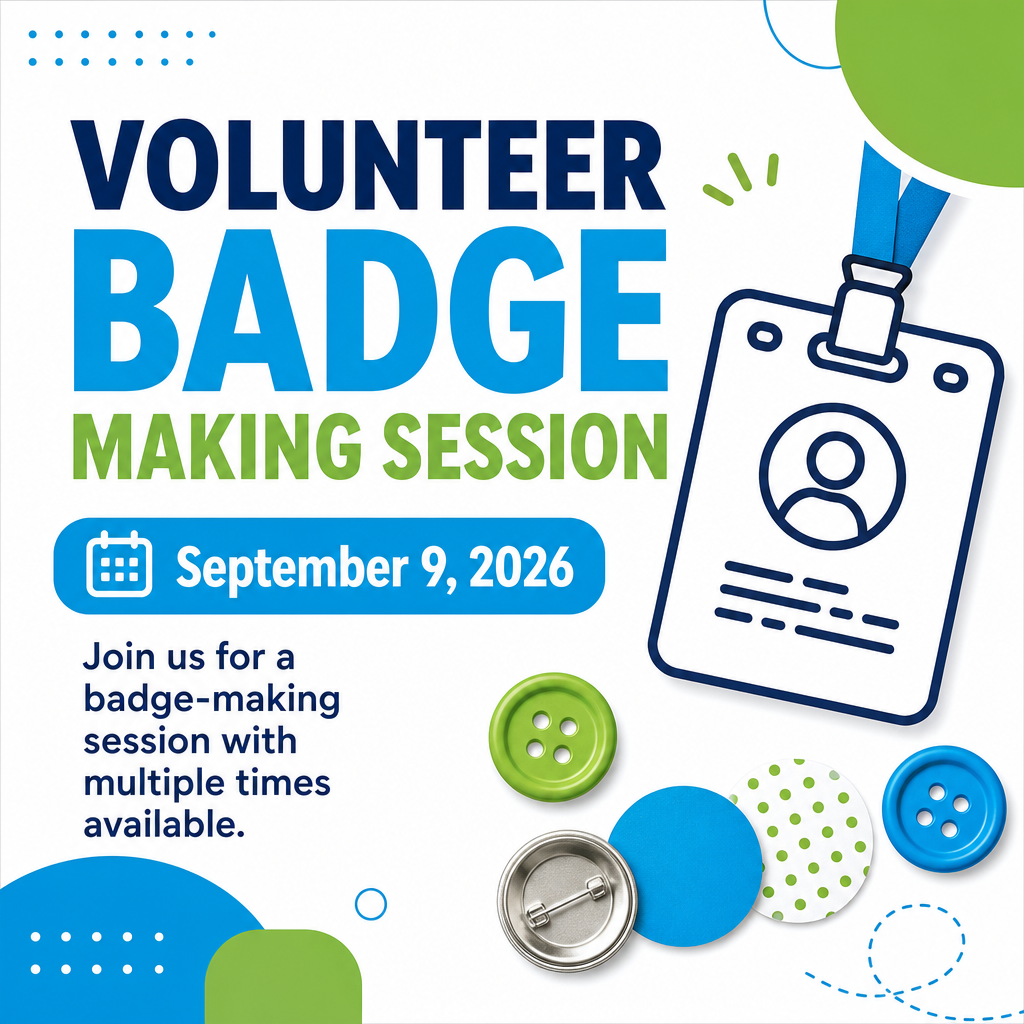 Volunteer Badge Making Session